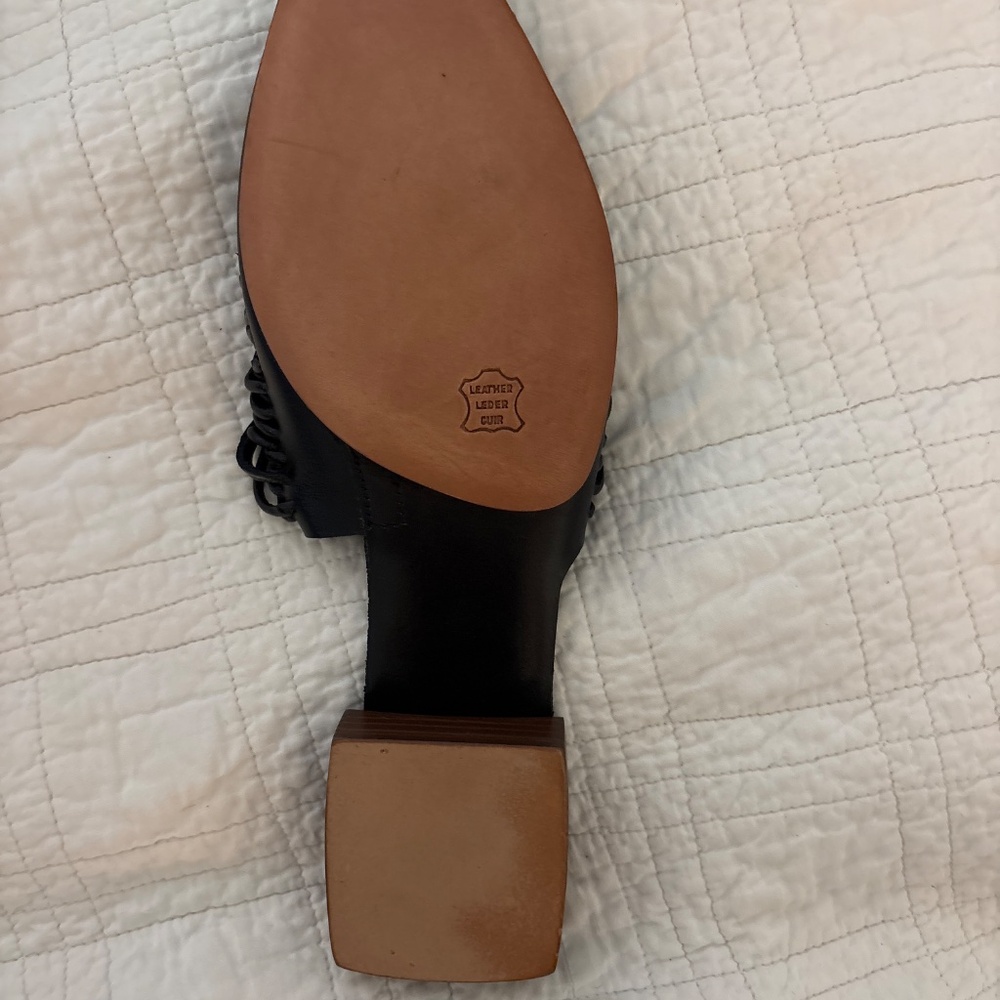 Rare vintage new robert Clergerie black mule sandals - Picture 7 of 8